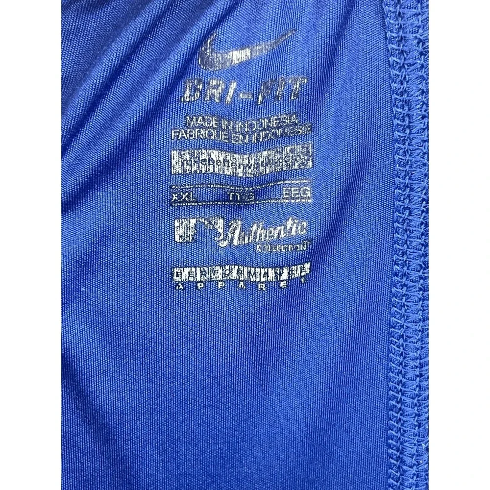 Texas Rangers Shorts Mens Size 2XL Blue Nike Dri-Fit Performance Baseball (Read)